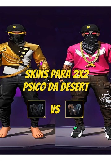 Skins para 2x2 Calça COWBOY vs PADRÃO #pobrelkskins #FFxNARUTOSHIPPUDEN #FreeFire