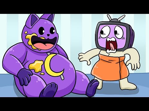 Tv Woman and Fat Catnap / Poppy Playtime Chapter 3 / weight gain animation
