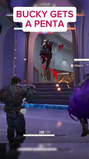 BUCKY ENDS THE GAME WITH A PENTA 😱❄️ in Marvel Rivals #shorts #marvelrivals #buckybarnes