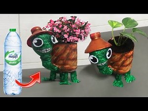 MAKE A TURTLE PLANTER FROM PLASTIC BOTTLE BEAUTIFUL AND CUTE | DIY PLANT POT