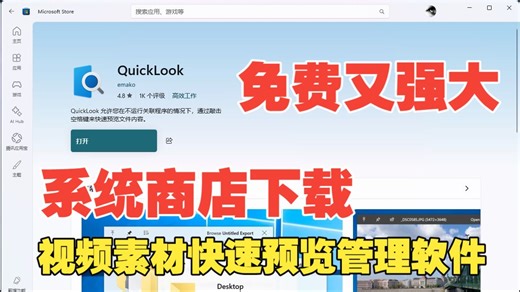 视频素材快速预览管理软件QuickLook