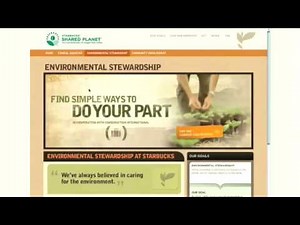 Starbucks Shared Planet Corporate Social Responsibility Campaign Site