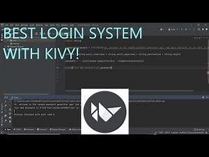 Making A Best Login System With Kivy