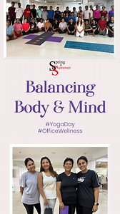 15K views · 18 reactions | Spring & Summer embraced the harmony of Yoga Day with a revitalizing session aimed at balancing both body and mind, celebrating International Yoga Day on the 21st of June 2024. Together, we stretched, breathed, and found a moment of calm amidst our busy schedules. Here's to a healthier, more mindful workplace!  #YogaDay #OfficeWellness #BodyAndMind | Spring & Summer | Facebook