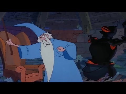 The Sword in The Stone ♪ Merlin goes to Bermuda HD ♥ Cartoon For Kids