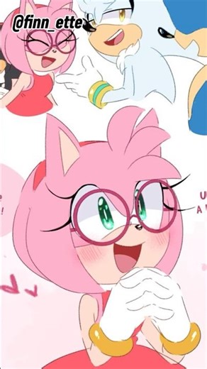 Amy FINALLY Gets Glasses👓😩 #sonicthehedgehog #comicdub #shorts #shadowthehedgehog #amyrose #sonamy