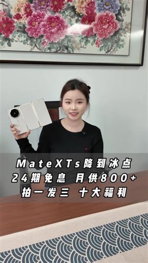 618你不买 双十你嫌贵 但是现在MateXTs支持24期分期免息 每月仅需800多 都是国行正品 还有十大福利#折叠屏#Matexts #xts