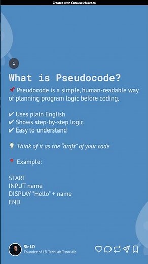 Lesson 8: Pseudocode Explained for Beginners | Introduction & Writing Guide #techeducation #coding