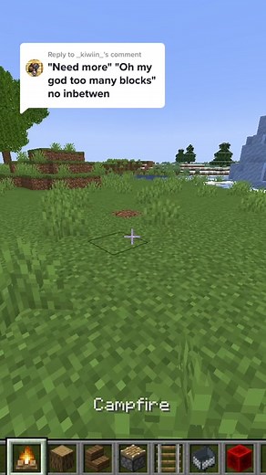 Minecraft Building: Campfire Area Tutorial