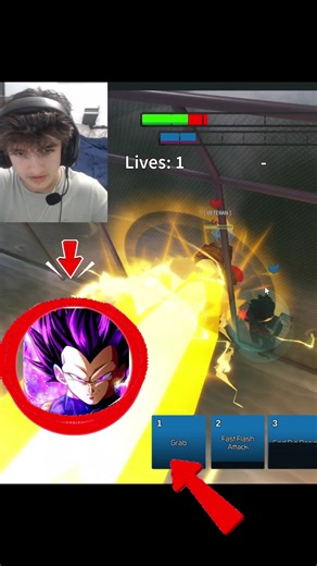 Vegeta 120-0 red combo full vid on yt #vegeta #aba #roblox #funny #gaming