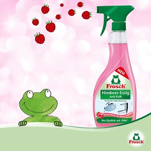 Pinke Power mit dem grünen Frosch! 😍 Wer von euch hat den Frosch Himbeer-Essig Anti-Kalk schon ausprobiert? | Frosch
