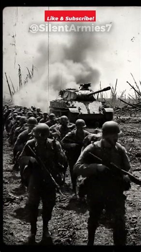 Rare Archival Footage Soldiers Advancing With Armored Support #shorts