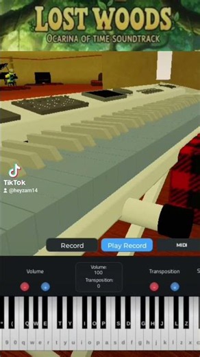 [Zelda Lost Woods ] ( Easy Roblox Piano Showcase)