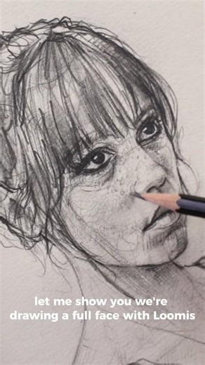 480K views · 11K reactions |  Why Every Face You Draw Looks Off – Fix It with Loomis! Full lesson now on YouTube — link in bio!  #facedrawing #loomismethod #drawingtutorial #howtodraw #arttips #drawbetter #realisticdrawing #sketching #learnart #artistsoftiktok #onepencildrawing #oneminutedrawing | One pencil drawing | Facebook