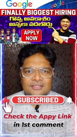 🔥Finally Google is hiring | Latest Jobs from Google | Freshers & EXP | V the Techee #ytshorts