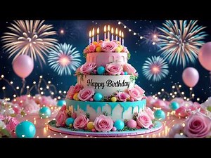 Happy Birthday Wishes 🎉 | Beautiful Animated Greeting Video 2025 🎂