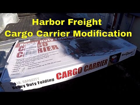 Modifying Harbor Freight Cargo Carrier To Haul Bicycles