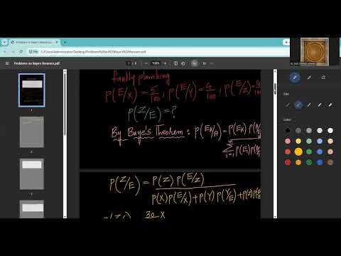 PROBLEMS On Bayes Theorem
