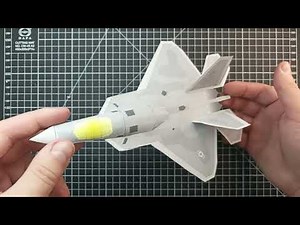 Paper model F-22 Raptor | How to Make a Paper Airplane Model | Paper craft | DIY Paper