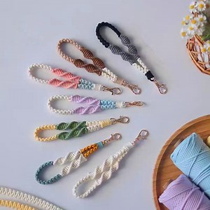 Beginner Macrame Pattern / Macrame Pattern Pdf / How to Macrame / Macrame Phone Strap / Macrame Keychain / Macrame Tutorial / PDF Pattern - Etsy