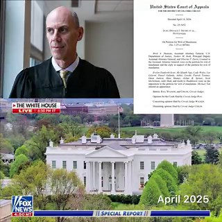 BREAKING: Judge Boasberg has been BLOCKED by the DC Court of Appeals from holding Trump officials in criminal contempt, 2-1Boasberg was attempting to BLOCK President Trump from deporting illegals under the Alien Enemies ActThe most corrupt judge in America loses AGAIN 🔥