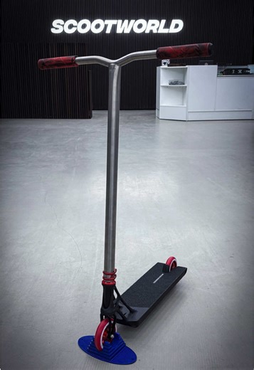 New custom stunt scooter available. Comes with a SW Titan bar and an Ethic Pande Boxed deck! 🔥🔥🔥 #scootworld #stuntscooter #scoot #scooter #custom