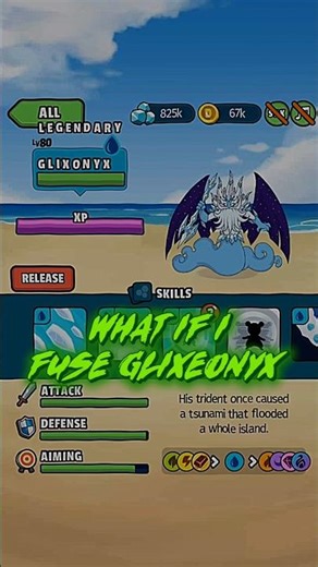 Glixeonyx fused with Draxygus in Dynamons world🔥 ||