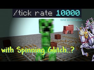 Making Minecraft Mobs spin endlessly with 10,000 Ticks Per Seconds!? ─ With new /tick command!
