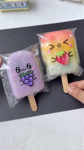 DIY Icecream squishy ￼#diy #diy #homemadepapercraft #art #love