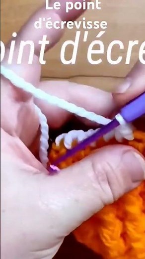 Un joli point très facile pour les bordures des projets de tricot ou de crochet
