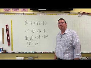 College Algebra - Adding & Subtracting Complex Numbers Containing Fractions
