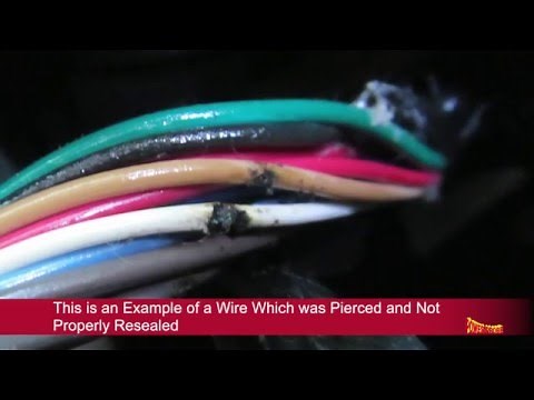 How to reseal pierced wire insulation