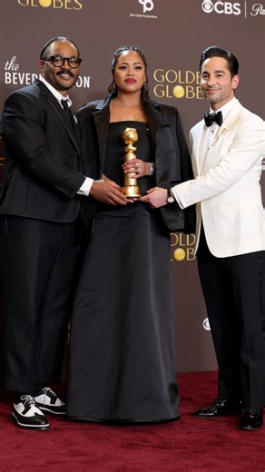 BET on Instagram: "This is what excellence looks like. 👏🏾 Ryan Coogler and the cast & crew of Sinners took home the Golden Globe for Best Cinematic and Box Office Achievement. Black stories. Big screens. BIG impact. #GoldenGlobes"