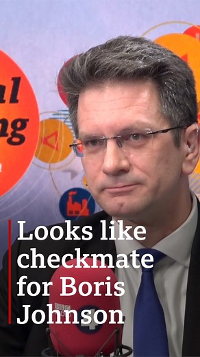 Senior Tory MP Steve Baker has said it looks like "checkmate" for Boris Johnson, as he spoke on the BBC's Political Thinking with Nick Robinson podcast. https://bbc.in/3tGgrHi | BBC Politics