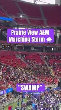 ⛈️ Prairie View A&M #MarchingStorm “SWAMP” at the 2025 Celebration Bowl #pvamu #pvu