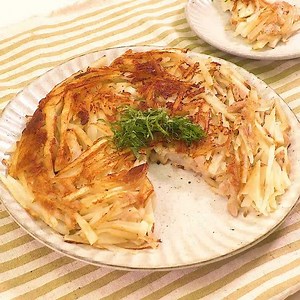 カリっと食感♪ ツナポテ和風ガレットのレシピ動画・作り方 | デリッシュキッチン