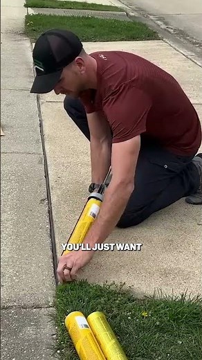 DIY Concrete Gap Filling