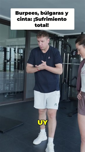 Entrenamiento intenso: cinta, burpees y búlgaras en circuito