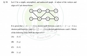 QuestionLet  G  be a simple, unweighted, and undirected graph ... | Filo