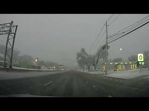 Snowy Conditions on Route 17 South in Paramus, NJ