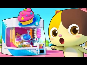 Baby Buys Yummy Ice Cream | Robot Vending Machine | Nursery Rhymes | Kids Songs | for kids | BabyBus - Videos For Kids