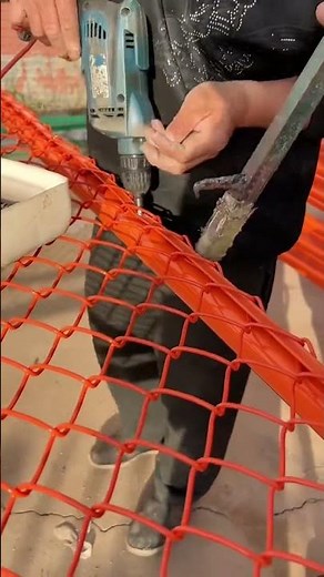 Orange Safety Fence Panels Manufacturing | Construction Temporary Fencing Assembly by DB Fencing