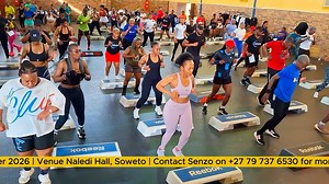 MR LEZZ teaching BOX STEP CLASS Event Hosted by Senzo Beyond Fitness in Soweto, Naledi Hall on the 1st of November 2025. proudly sponsored by Reboost Energy Drink | Energade | Yenza.Africa | South African Aerobics