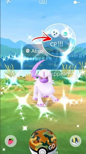 Let’s GO!✨ got Shiny Mighty Absol in Pokemon GO.