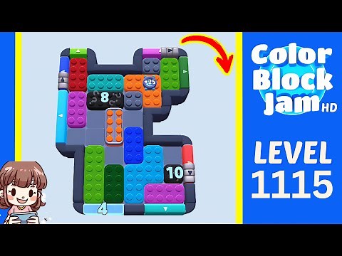 Color Block Jam Level 1115 Solution Walkthrough