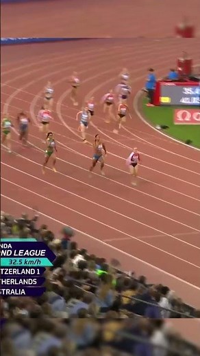 The CHARGE 🤯😤🔥 #DiamondLeague 💎 #ZurichDL🇨🇭#track #sprint #relay #run