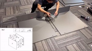 8FT Conference Table for 8–10 People, 1.65" Thick Top Boardroom Meeting Table with Cable Management Grommet, Modern Walnut Office Conference Room Table