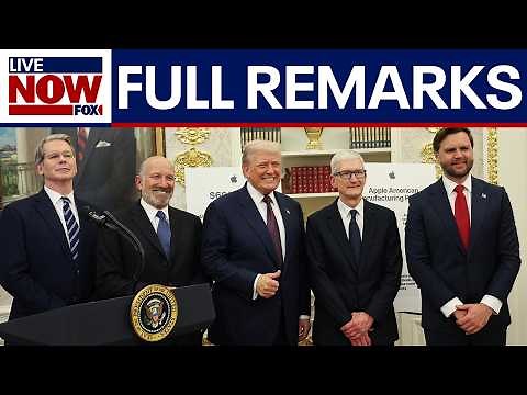 FULL: President Trump, Apple CEO Tim Cook manufacturing announcement