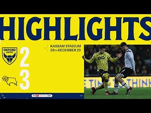 Oxford United v Derby County highlights