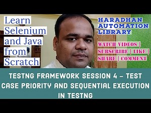 TestNG #4 - Test Case Priority and Sequential Execution in TestNG